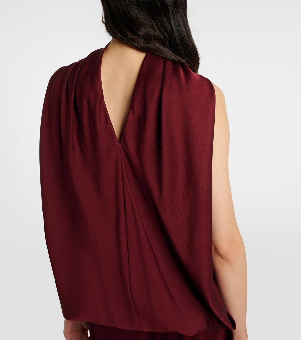 Simkhai Scarlett caped satin top
