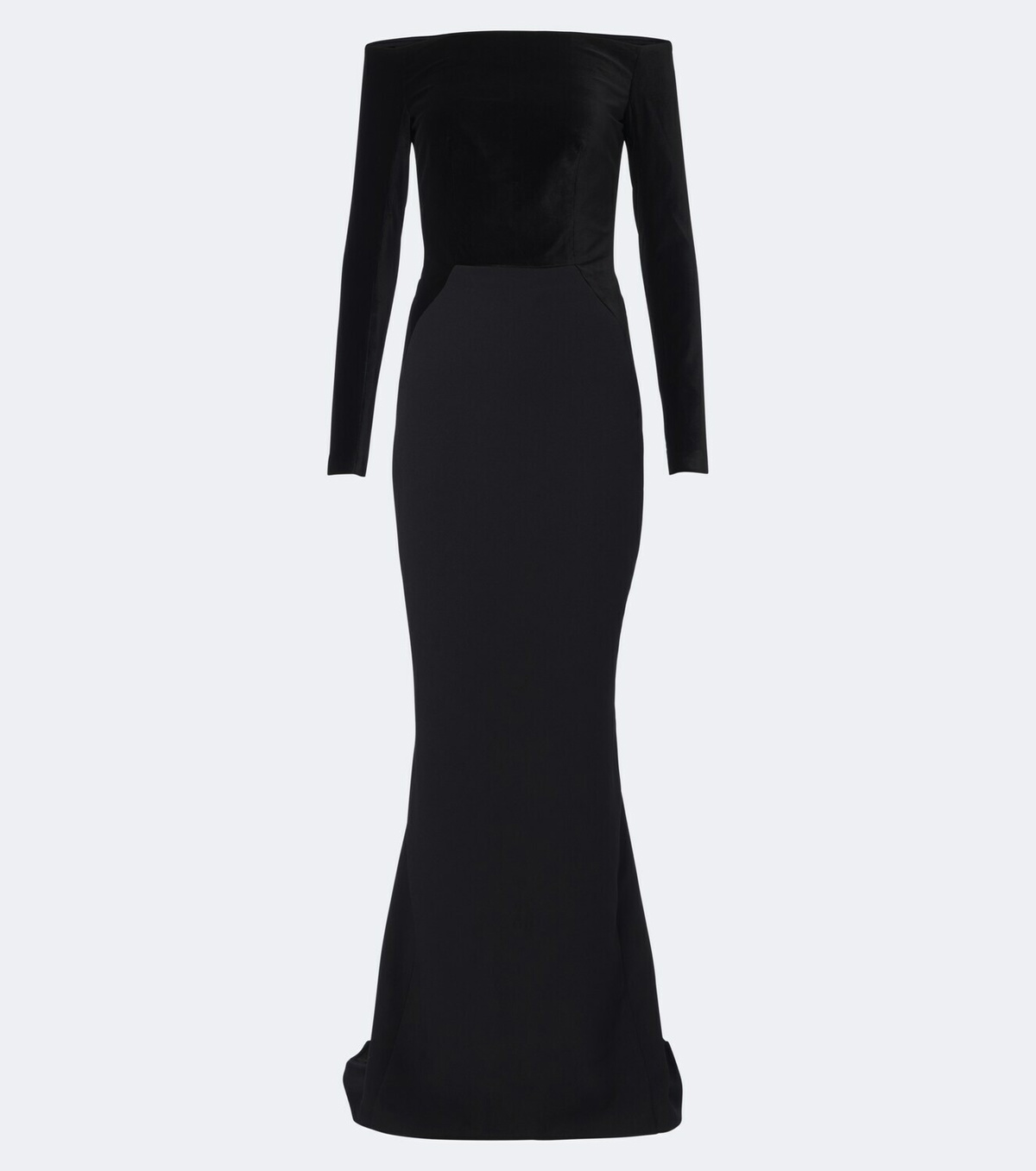 Safiyaa Pazienza crêpe and velvet gown