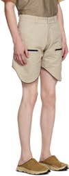Olly Shinder Beige Scout Shorts
