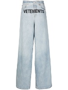VETEMENTS - Baggy Logo Denim Jeans