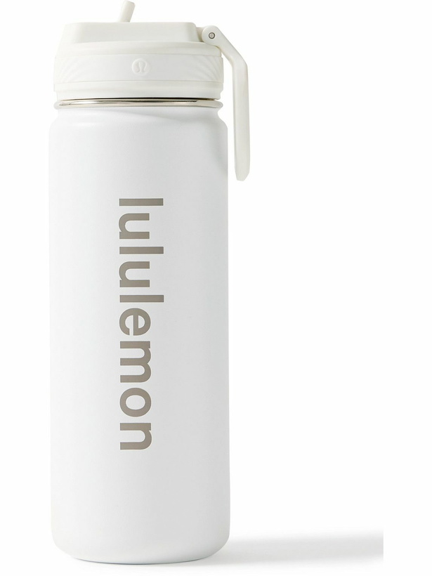 Photo: Lululemon - Back to Life Logo-Print Stainless Steel Water Bottle, 530ml