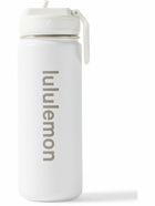 Lululemon - Back to Life Logo-Print Stainless Steel Water Bottle, 530ml