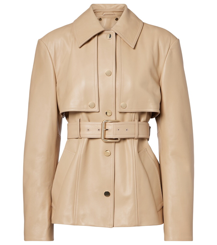 Photo: Sportmax Stenzone convertible leather jacket