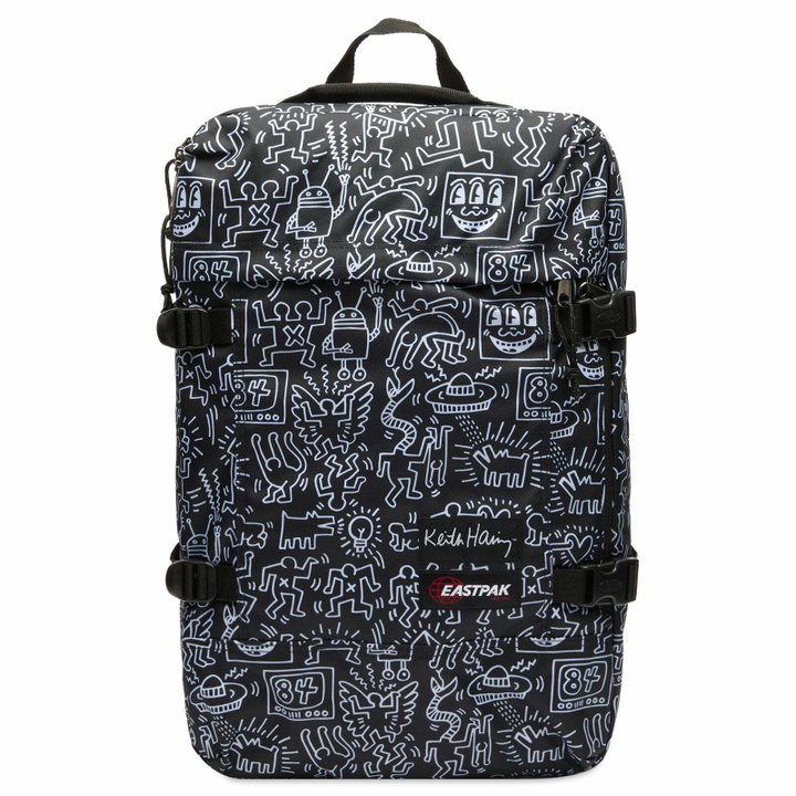 Photo: Eastpak x Keith Haring Travelpack Backpack in Black 