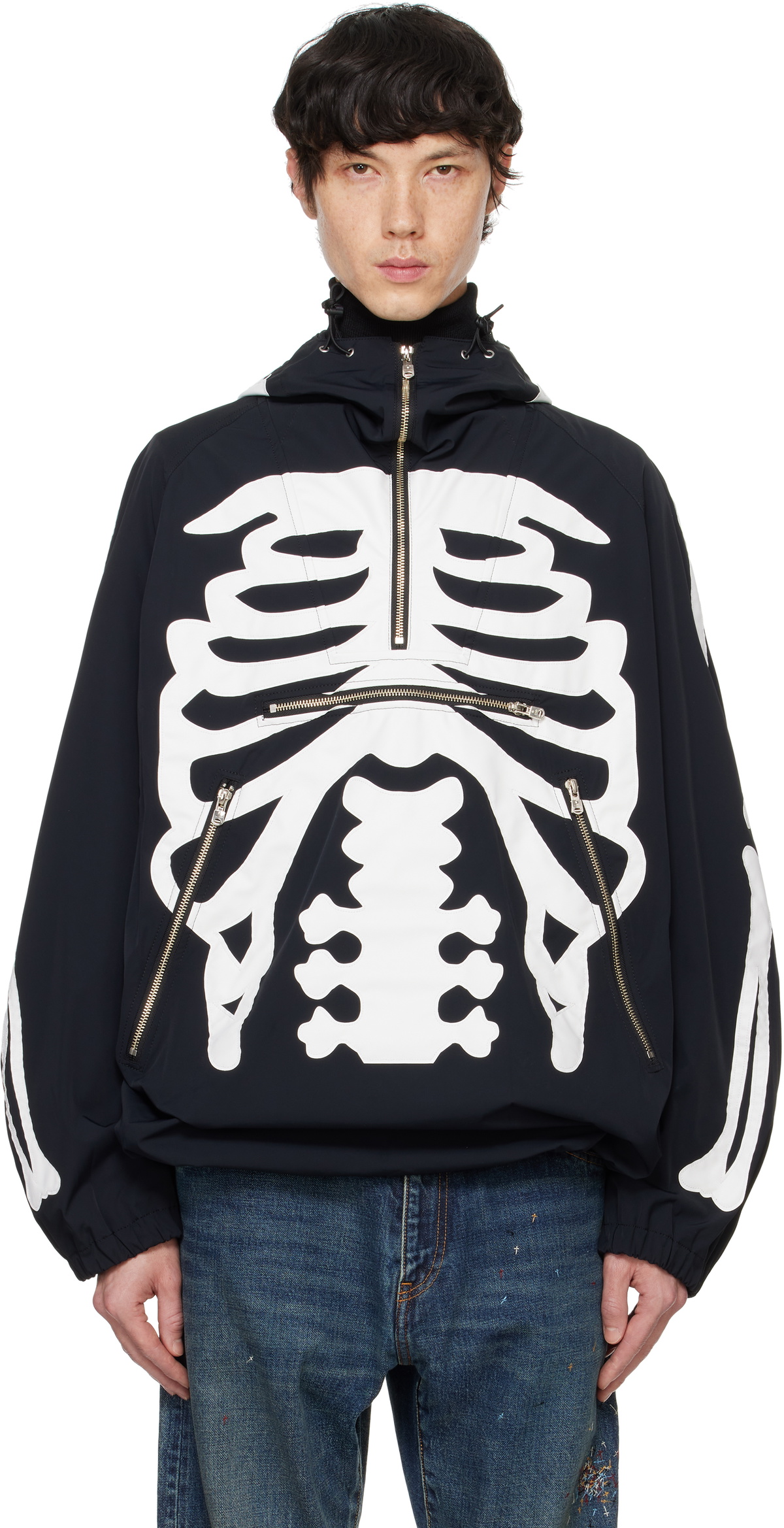 TAKAHIROMIYASHITA TheSoloist. Blue Balloon Sleeve Trek Jacket