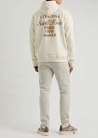 Club 1984 Patron 84 Printed Hooded Cotton Sweatshirt Off White