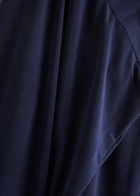 Norma Kamali Tapered Stretch-jersey Trousers Dark Navy