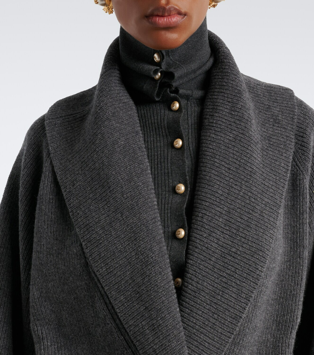Dolce&Gabbana Embellished virgin wool cardigan