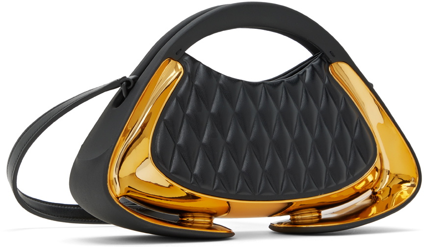 Balmain Black & Gold Jolie Madame Small Bag Balmain
