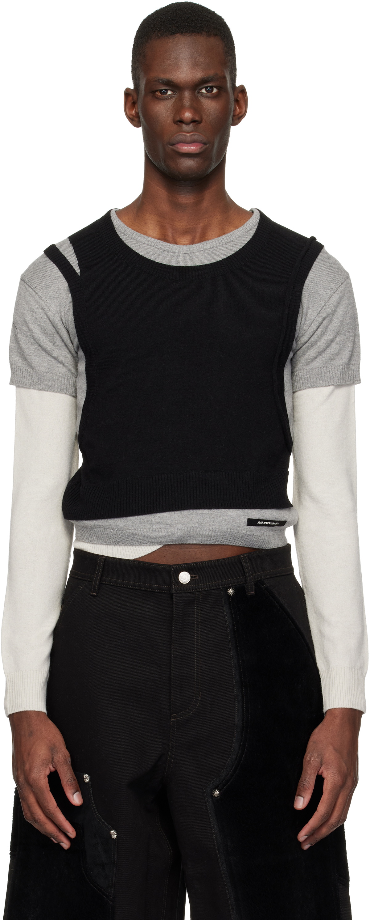 Andersson Bell Multicolor Tres Over Layered Sweater