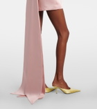 The New Arrivals Ilkyaz Ozel Lalani bow-detail satin minidress