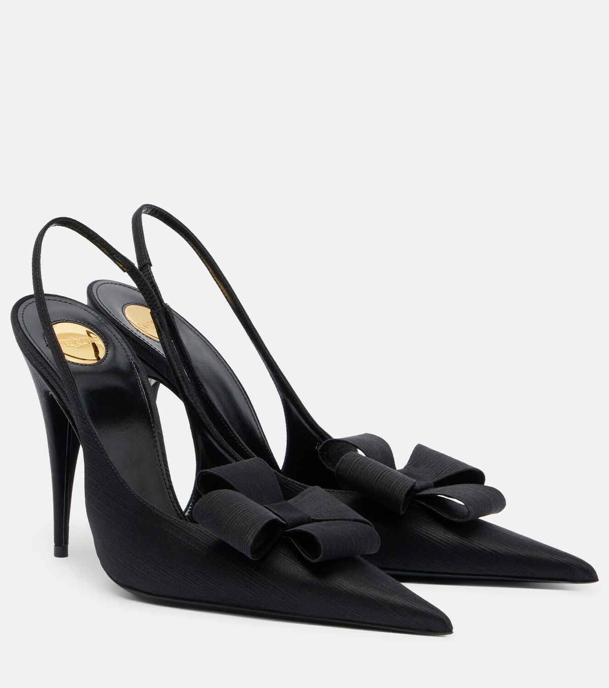 Saint Laurent Tea bow-detail slingback pumps