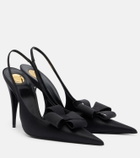 Saint Laurent Tea bow-detail slingback pumps