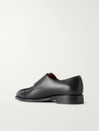MORJAS - Leather Monk-Strap Shoes - Black