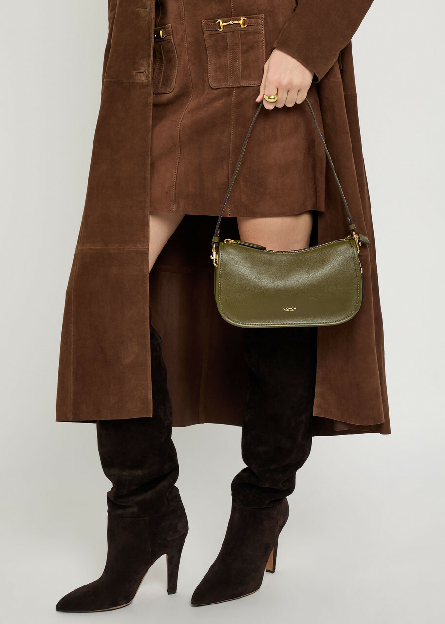 Coach Waverly Leather Shoulder bag - Olive - One Size