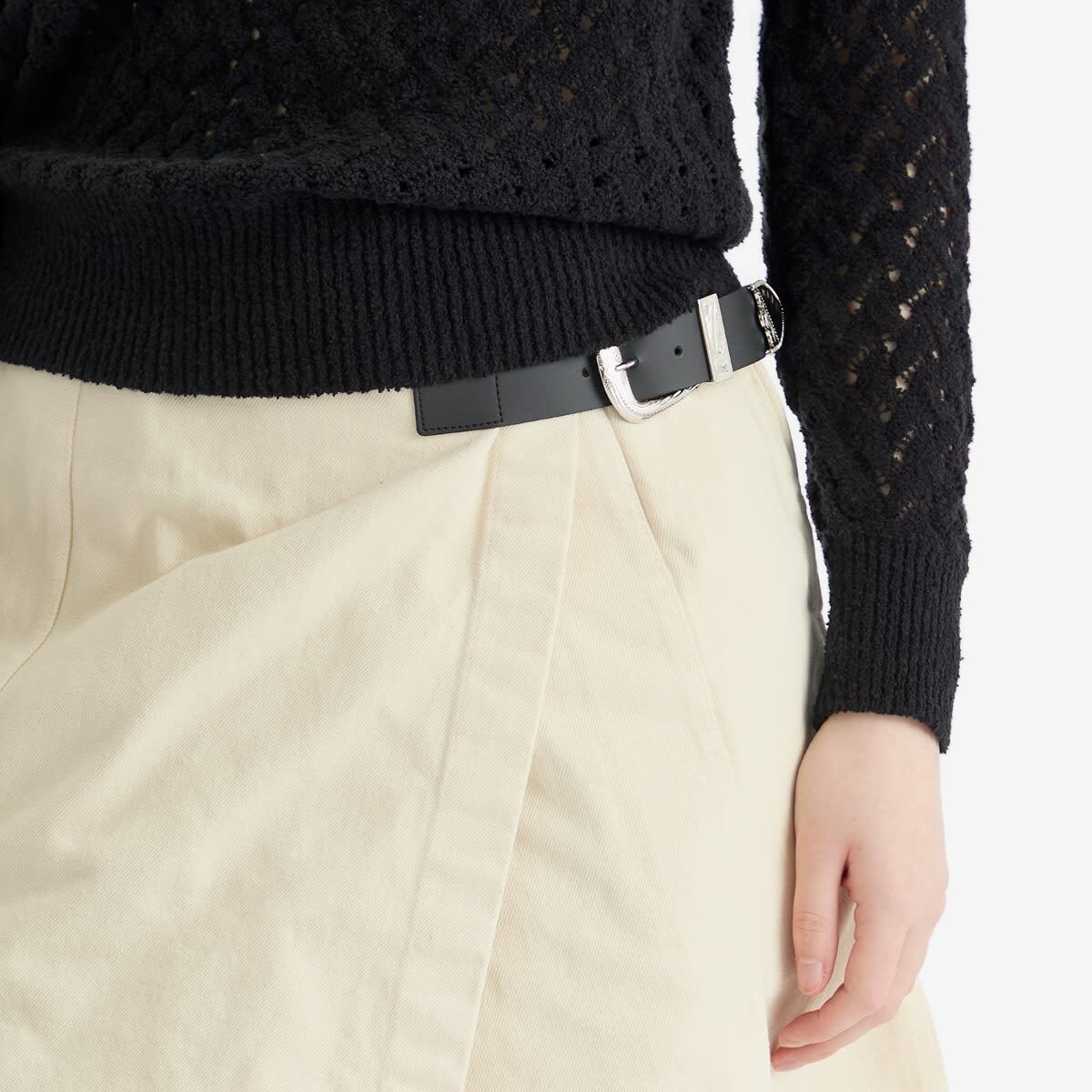 TOGA ARCHIVES Women's TOGA Denim Wrap Skirt in Off White
