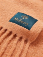 Mulberry - Fringed Alpaca-Blend Scarf