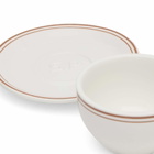 Service Projects Marlow Diner Cup & Plate in White/Red 