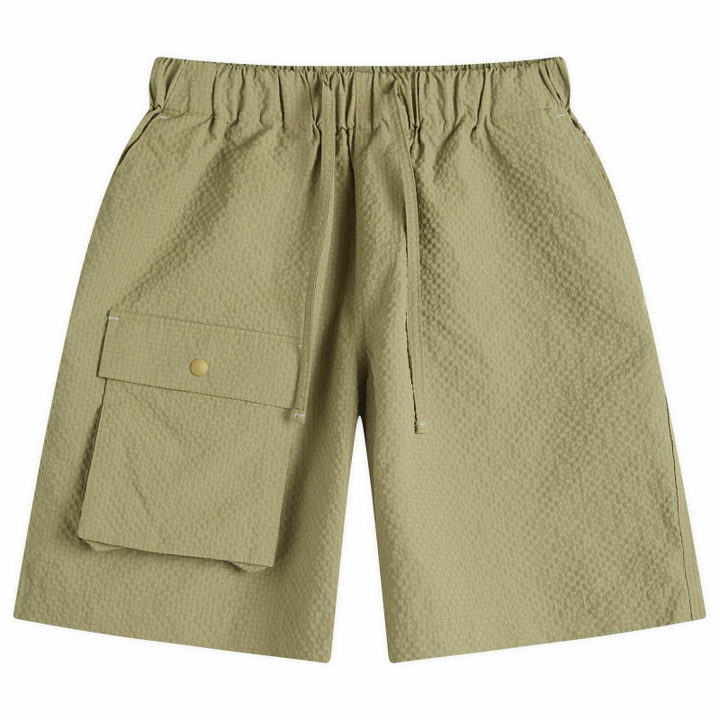 Photo: FrizmWORKS Men's Comfortable Banding Shorts in Moss Green
