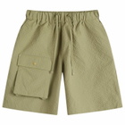FrizmWORKS Men's Comfortable Banding Shorts in Moss Green