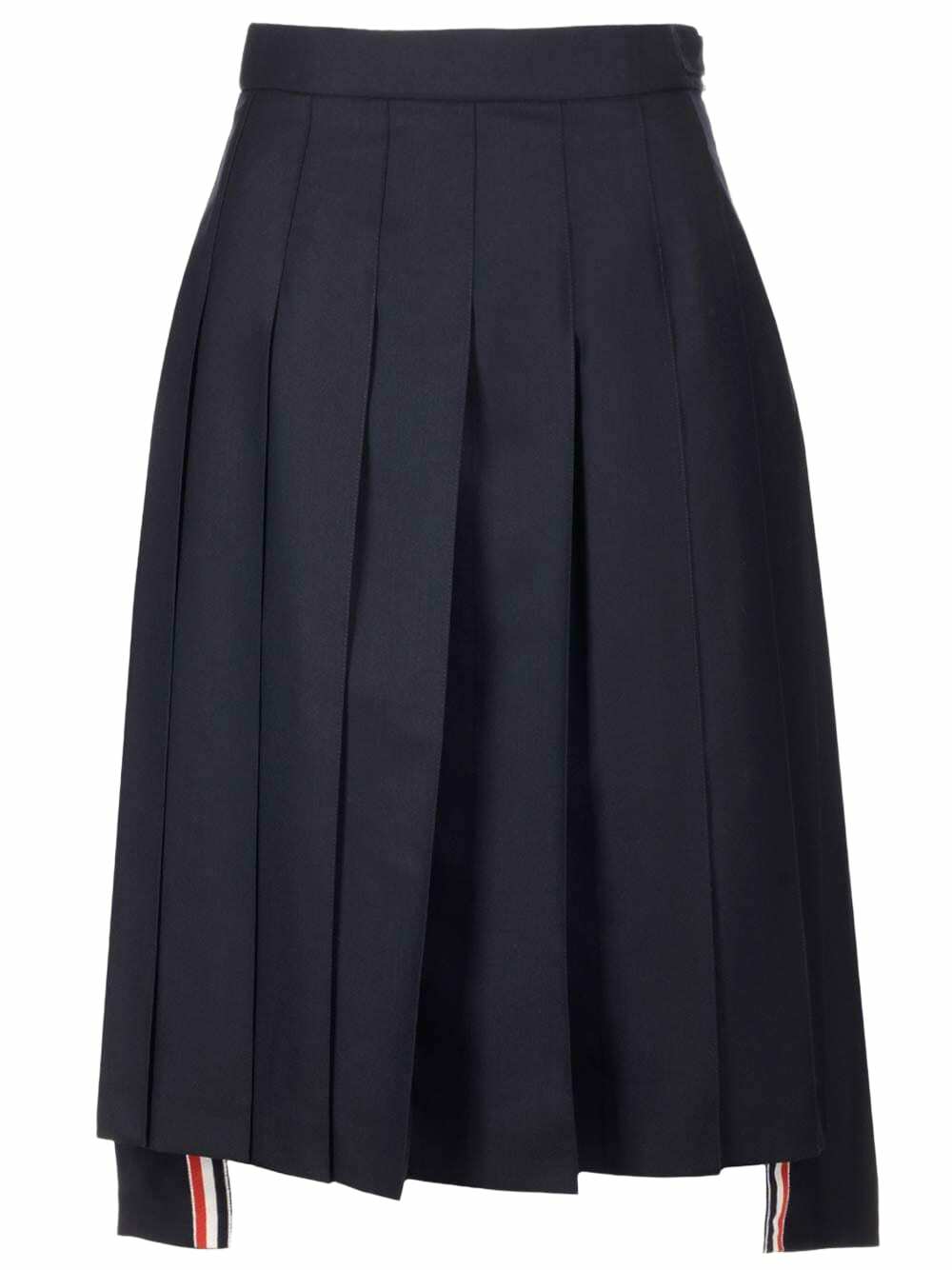 THOM BROWNE wool twill mini skirt in Multicolor Thom Browne