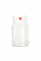 Diesel Tank top with devoré lace effect - T-Shirts Womens in White
