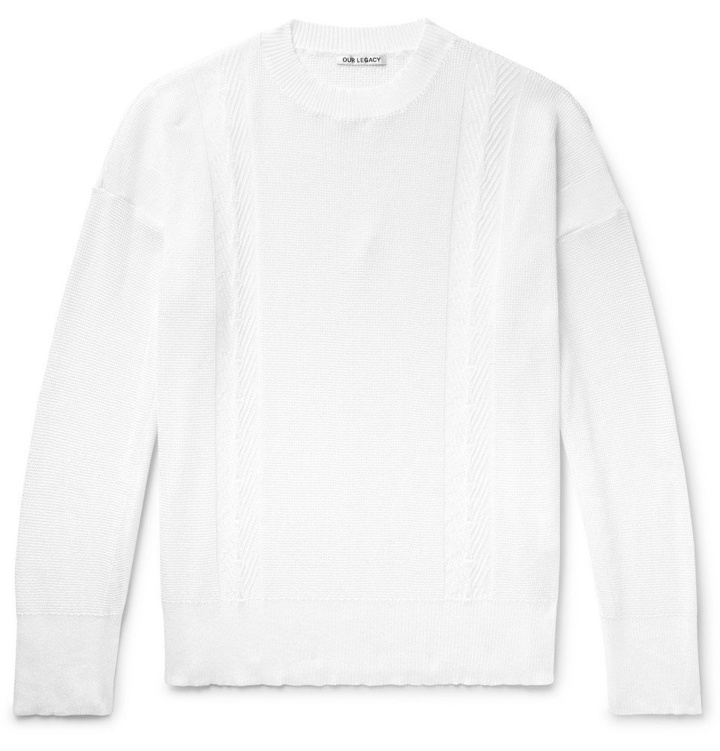 Photo: Our Legacy - Knitted Sweater - White