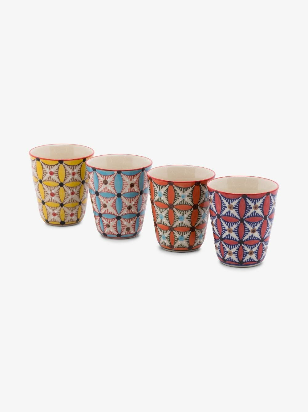 POLSPOTTEN Multicolour Hippy Cup Set