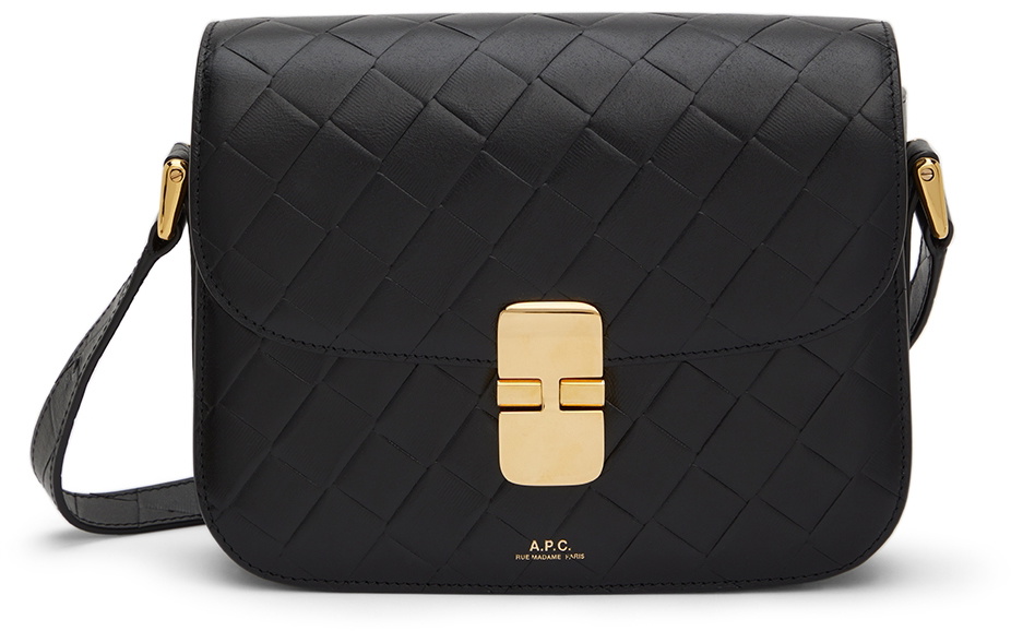 A.P.C. Grace Leather Mini Bag - Black for Women