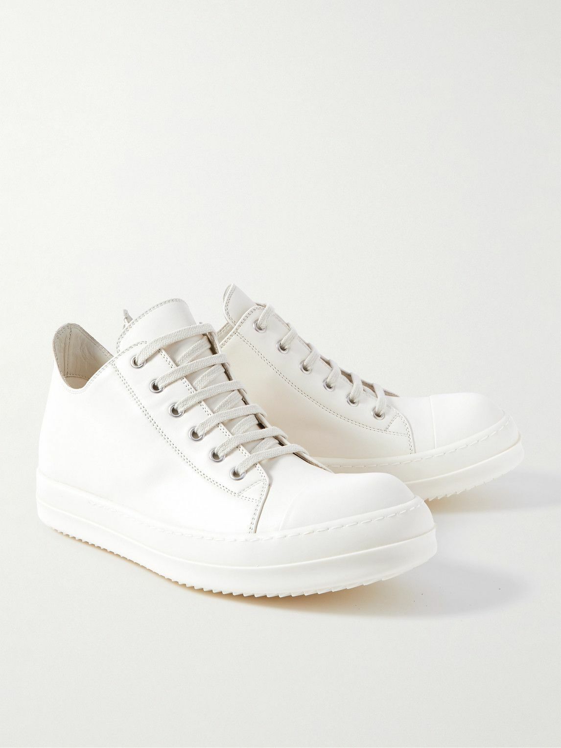 Rick Owens - Leather Sneakers - White Rick Owens