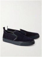Gianvito Rossi - Suede Slip-On Sneakers - Blue