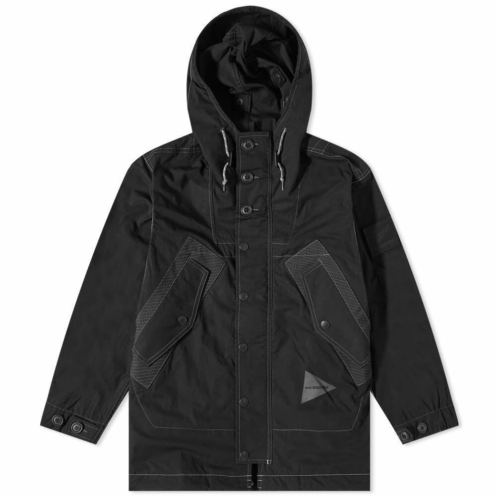 And Wander x Danner Field Parka Jacket in Black and Wander