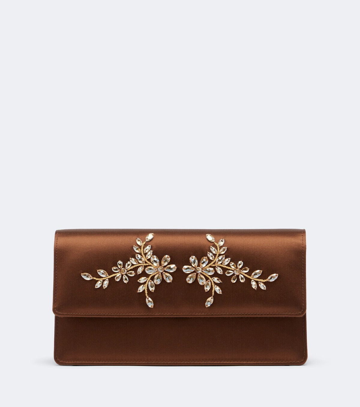 Manolo Blahnik Capripla embellished satin clutch