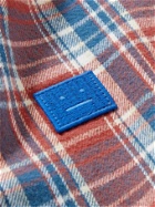 ACNE STUDIOS - Logo-Appliquéd Checked Cotton-Flannel Scarf