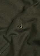 Emporio Armani Logo-embroidered Piqué Cotton Polo Shirt Dark Green
