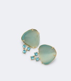 Oscar de la Renta Embellished drop earrings