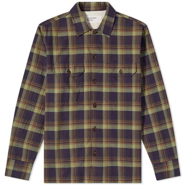 Photo: Universal Works Madras Plaid Utility Shirt