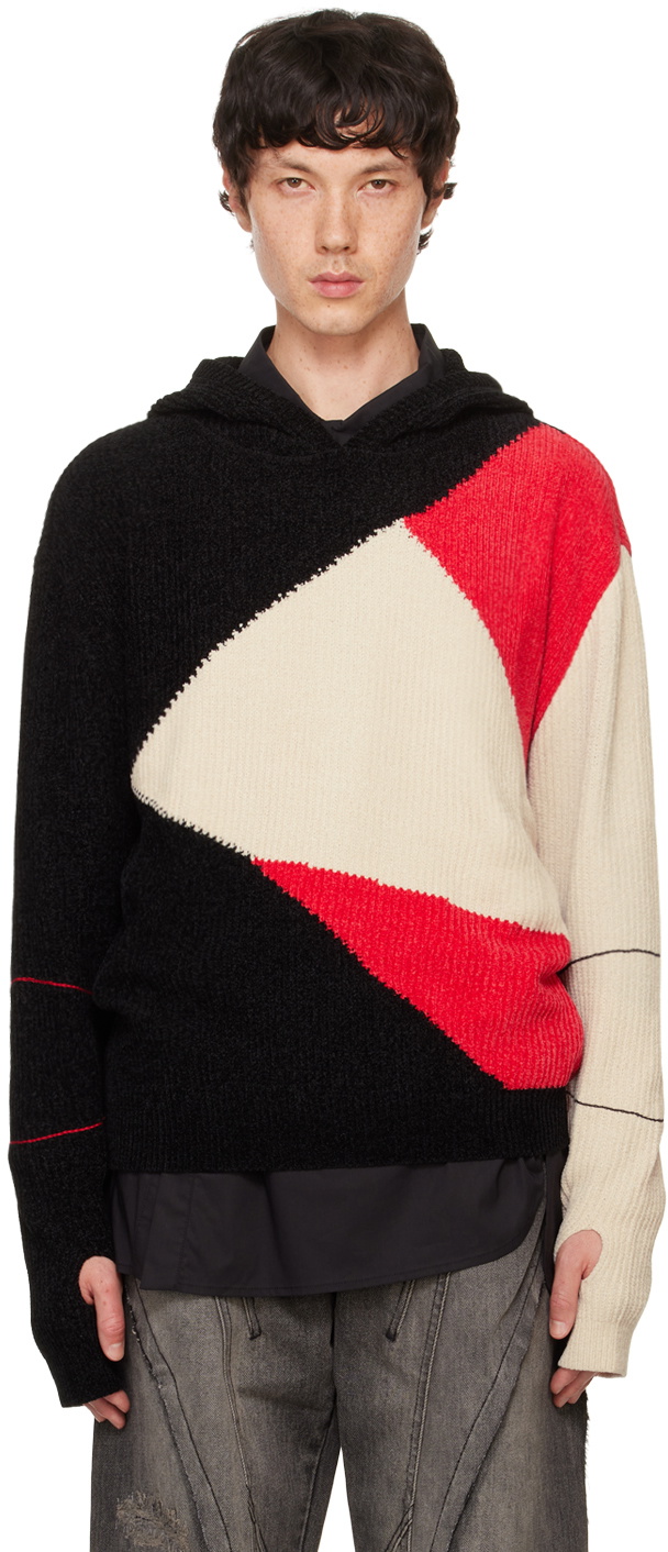 Andersson Bell Black & Red Fite Hoodie