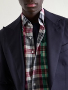 Drake's - Button-Down Collar Checked Cotton Shirt - Multi