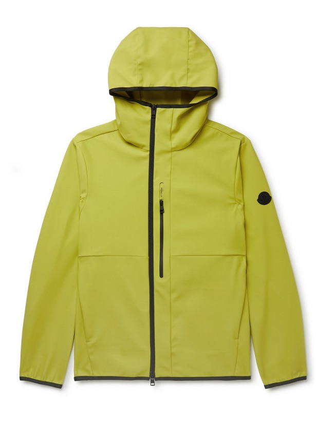 Photo: MONCLER - Darc Logo-Appliquéd Tech-Shell Hooded Jacket - Yellow - 1
