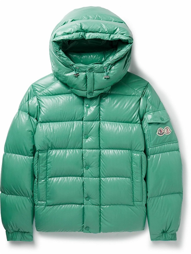 Photo: Moncler - Maya 70 Logo-Appliquéd Quilted Shell Hooded Down Jacket - Green