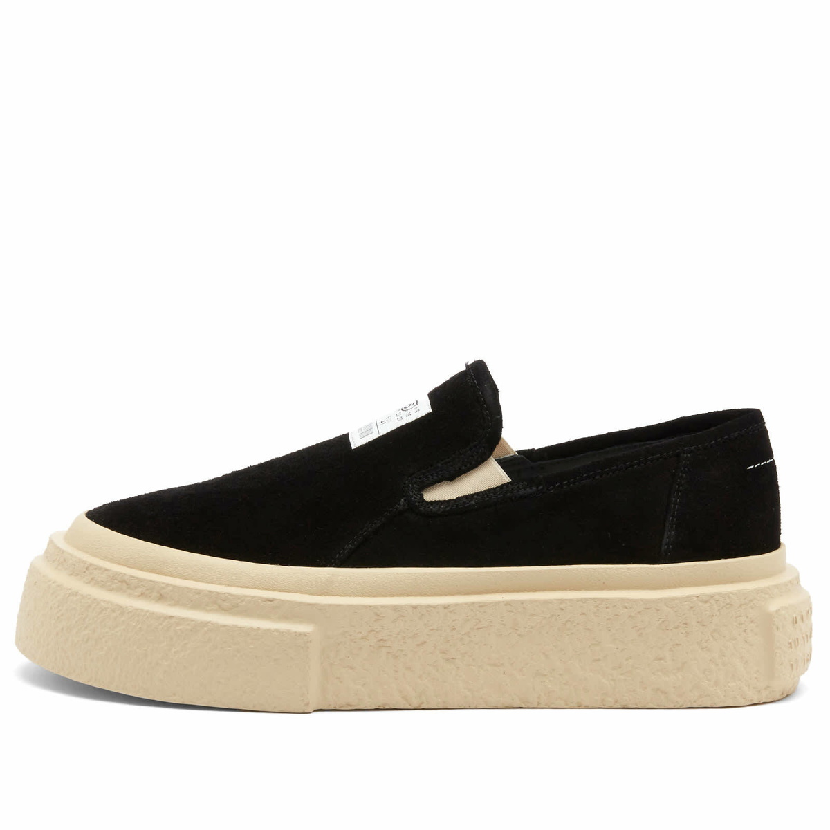 MM6 Maison Margiela Men's Slip on Sneakers in Black