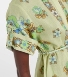 Alémais Velma floral linen shirt dress