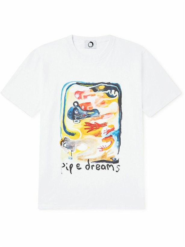 Photo: Endless Joy - Pipe Dream Printed Organic Cotton-Jersey T-Shirt - White