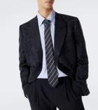 Valentino Floral jacquard linen and silk blazer