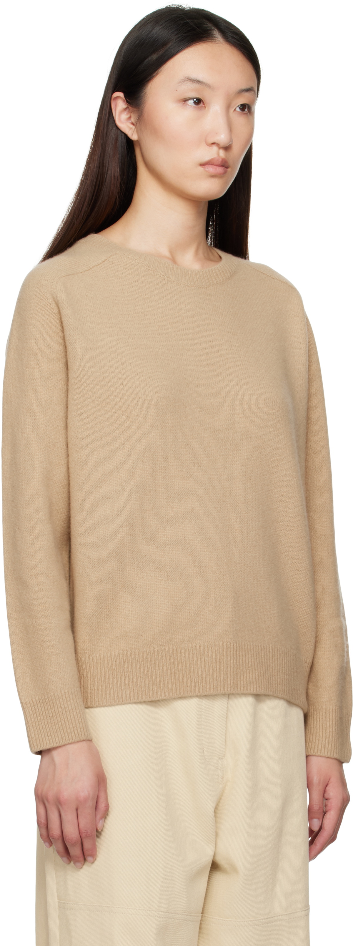 LE17SEPTEMBRE Beige Raglan Sweater