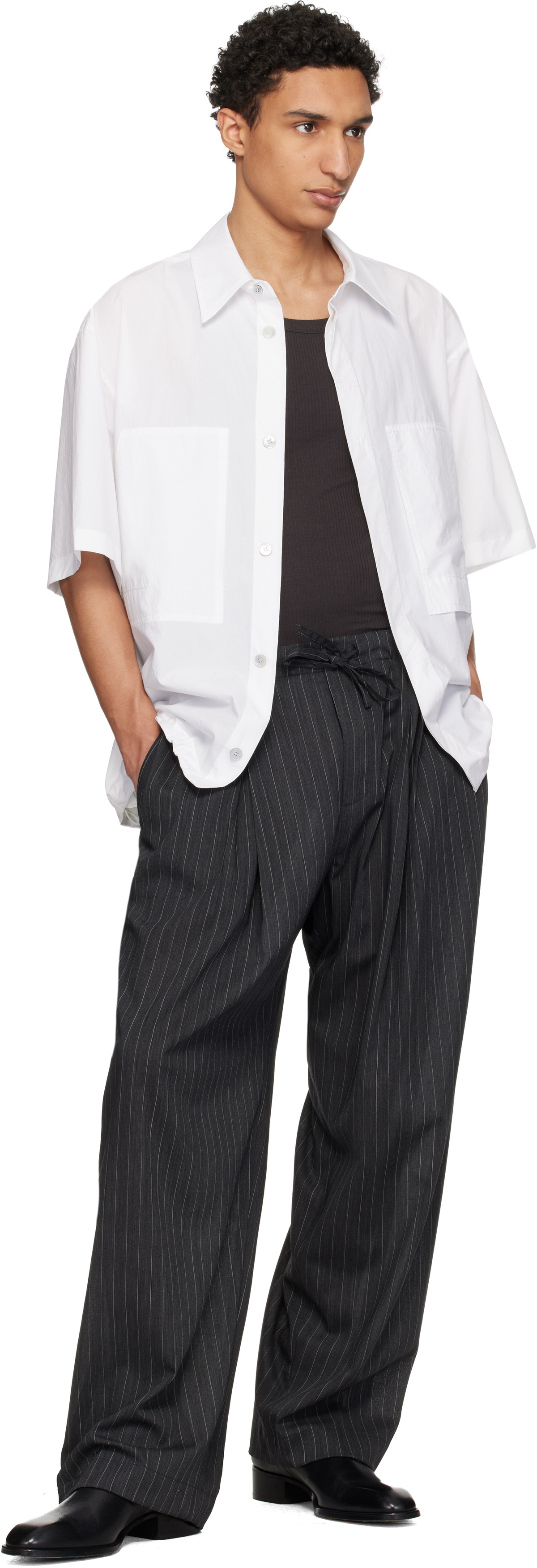 WOOYOUNGMI White Short Sleeve Cotton Shirt