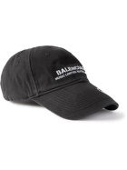 Balenciaga - RuPaul Embroidered Cotton-Twill Baseball Cap - Black