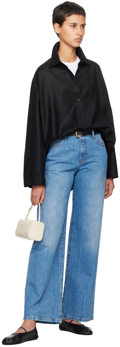 The Row Black Caroline Shirt The Row