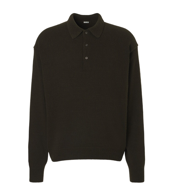 Photo: A.Presse Silk polo sweater